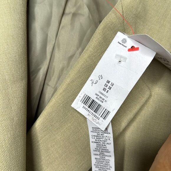 Topshop Blazer Oversized Asymmetrical Professional Business Jacket Size 6 - Picture 13 of 16